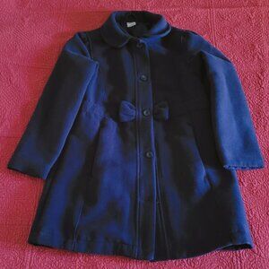 Gymboree Navy Bow Dress Coat 10